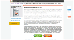 Desktop Screenshot of foxitreadermac.com